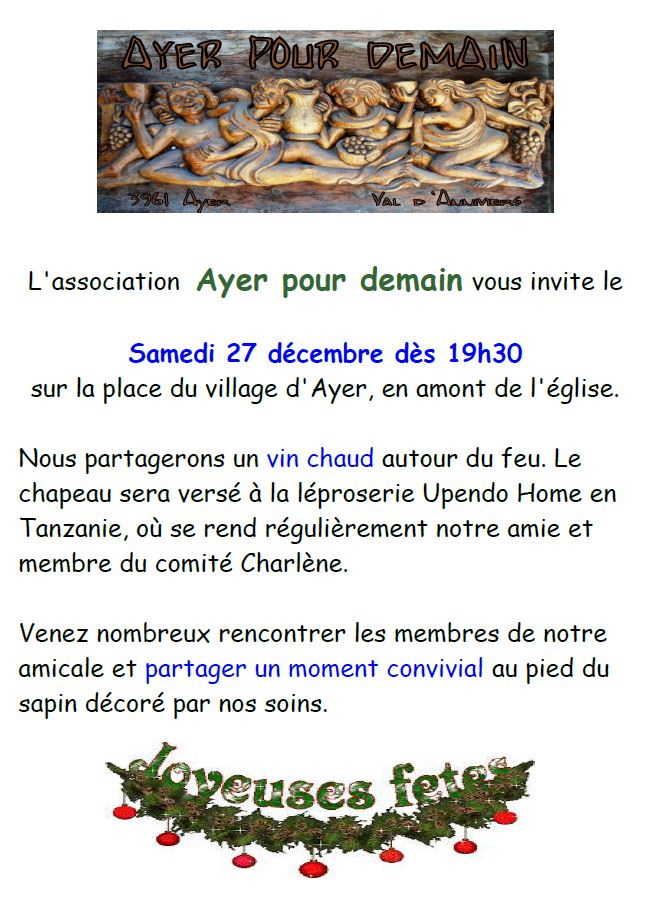 Invitation vin chaud 2014